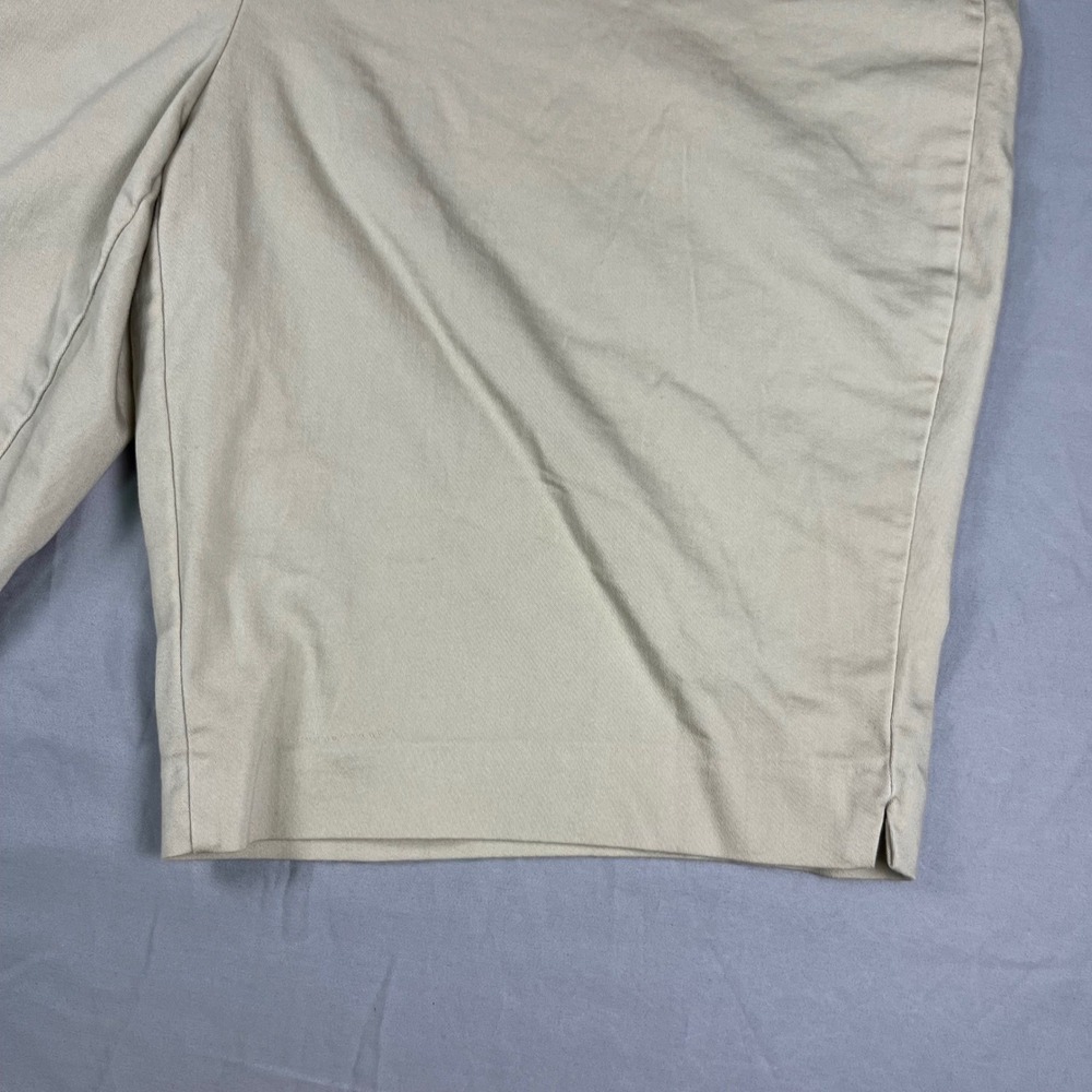 Croft & Barrow Effortless Stretch Bermuda Shorts Womens 18W Khaki Tan Pull On - Picture 5 of 14